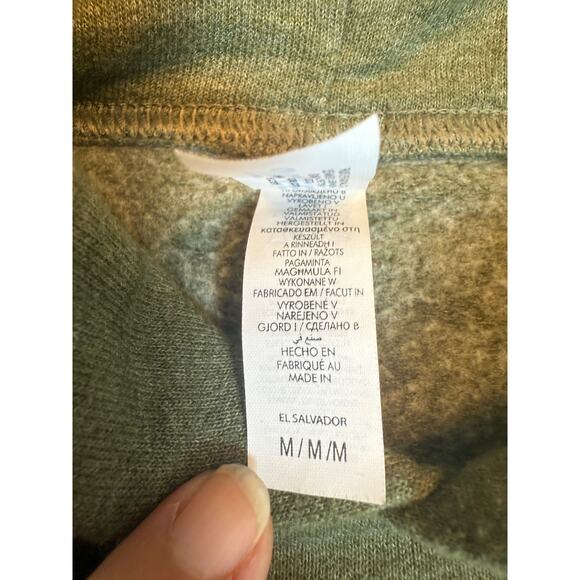 Vintage Hooters Hoodie M Sweatshirt Green Orange Owl Adult Medium Jerzees - Picture 7 of 8